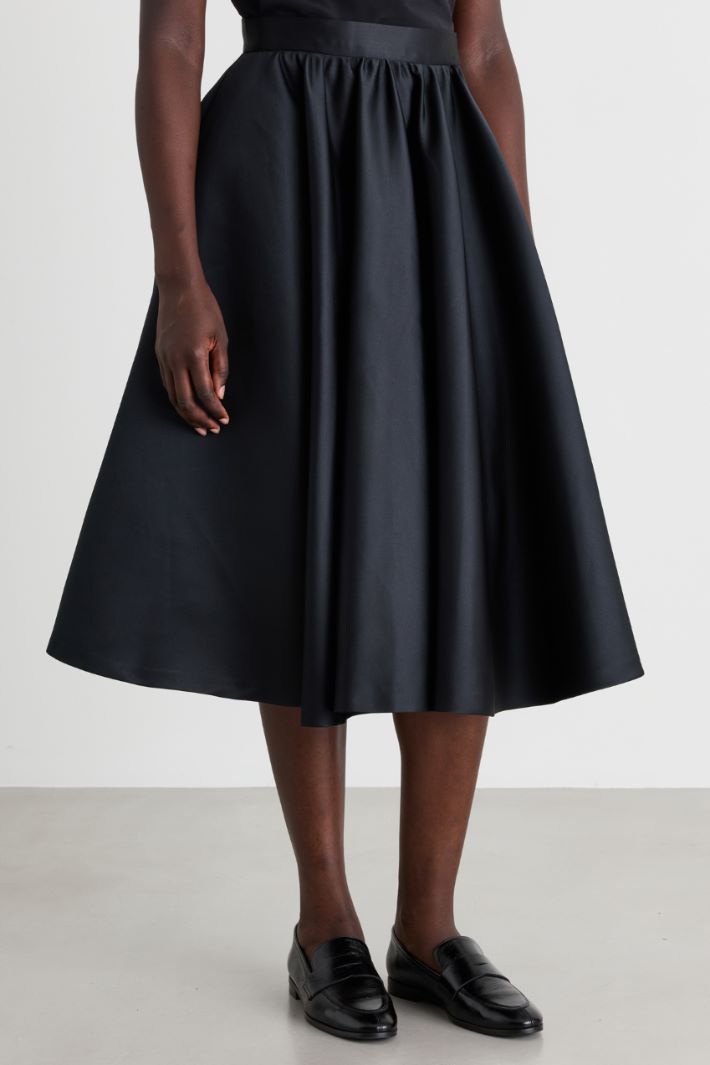 Duchesse corolla skirt - BLACK - Intrend - 2