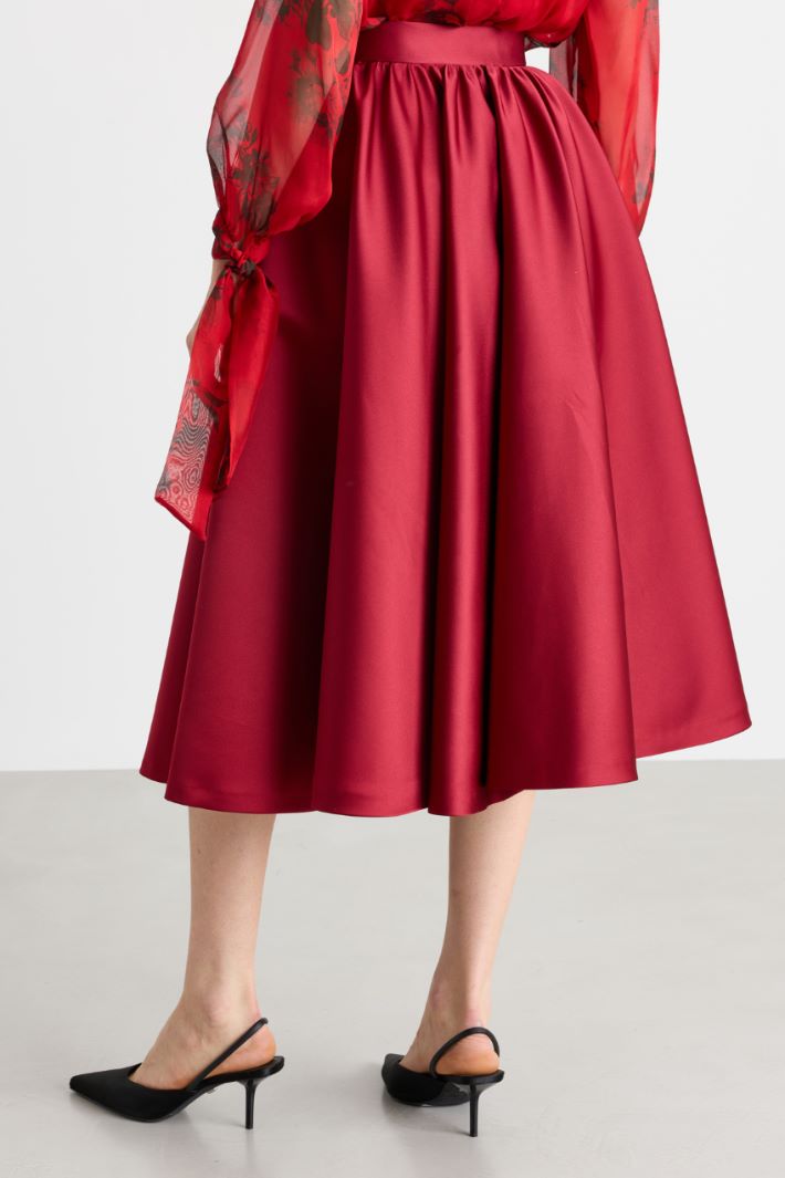 Duchesse corolla skirt - RED - Intrend - 4
