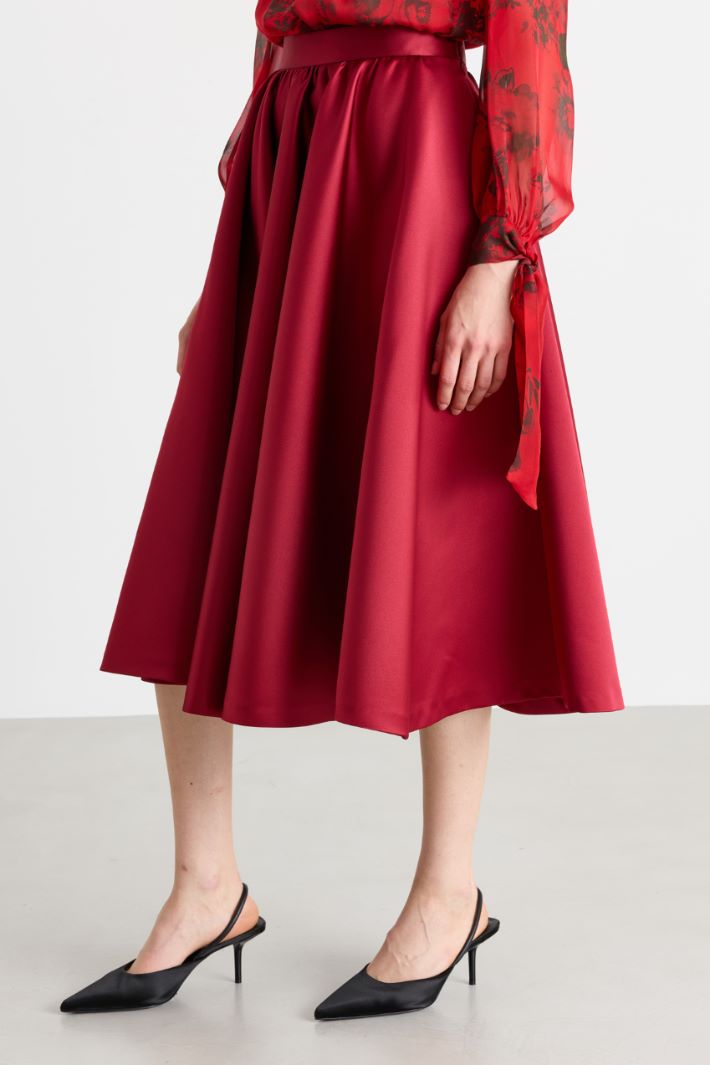 Duchesse corolla skirt - RED - Intrend - 2