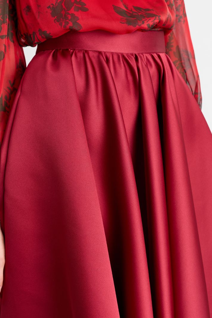 Duchesse corolla skirt - RED - Intrend - 3