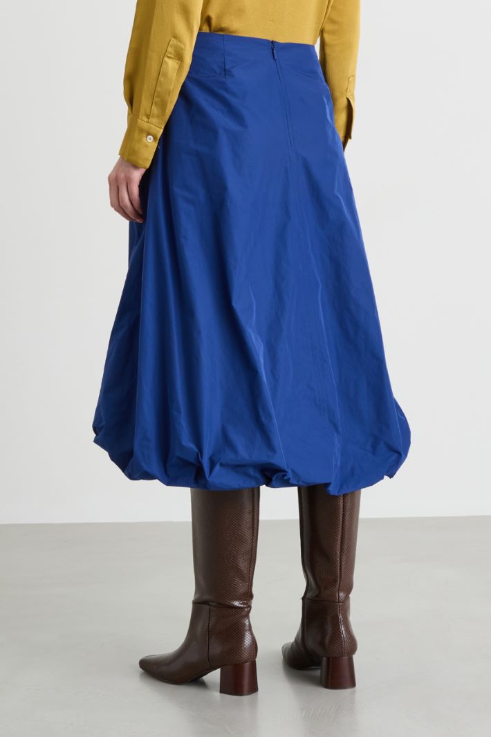 Taffeta Balloon Skirt - BLUE - Intrend - 4
