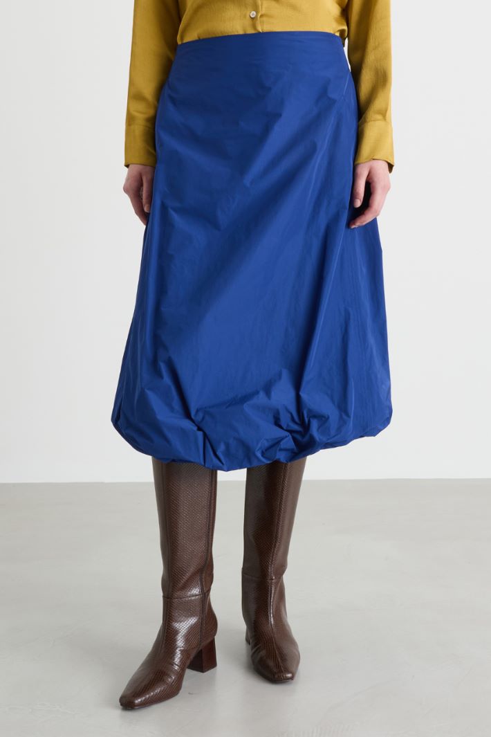 Taffeta Balloon Skirt - BLUE - Intrend - 2