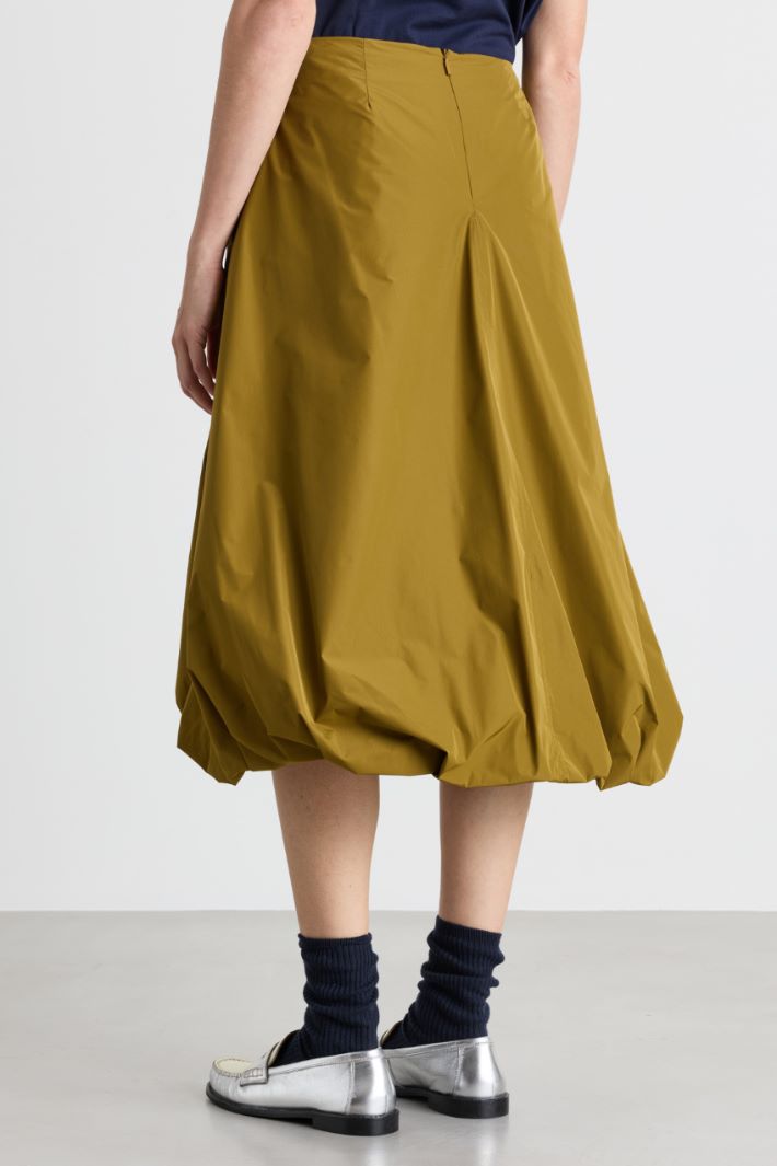 Taffeta Balloon Skirt - GREEN - Intrend - 4