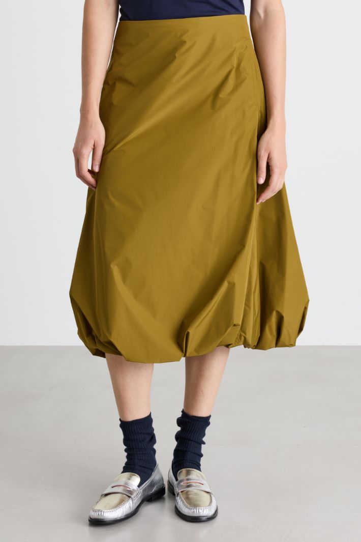 Taffeta Balloon Skirt - GREEN - Intrend - 2