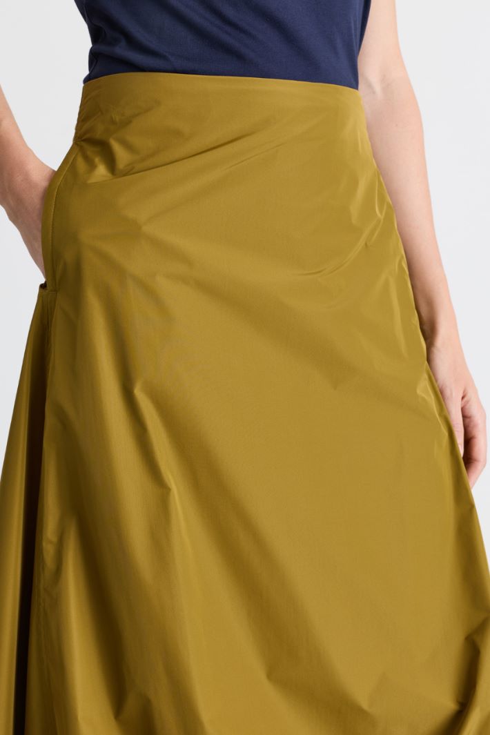 Taffeta Balloon Skirt - GREEN - Intrend - 3
