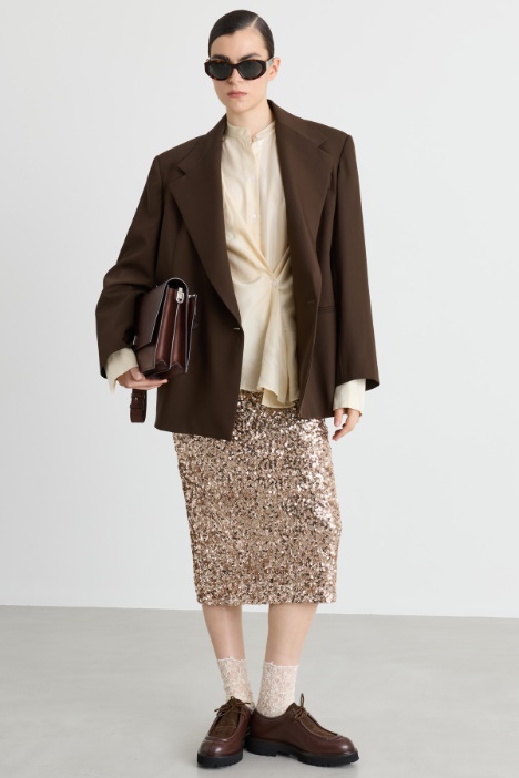 Blusa con drappeggio - Intrend