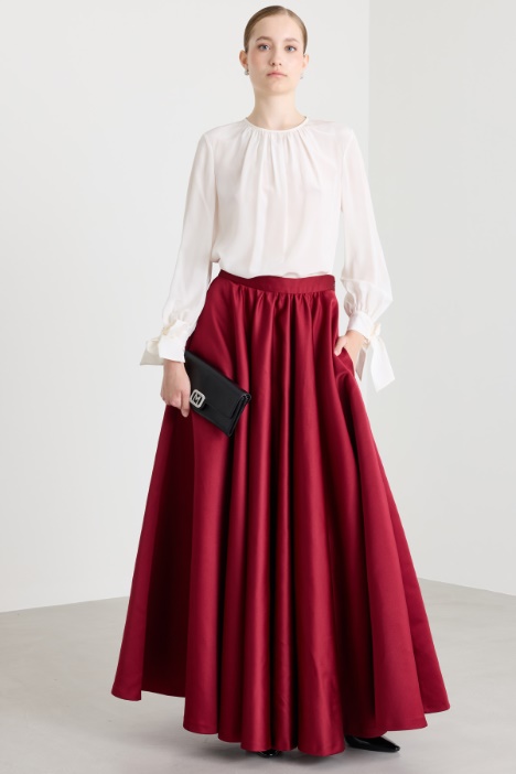Blusa con polsini a nastro - Intrend