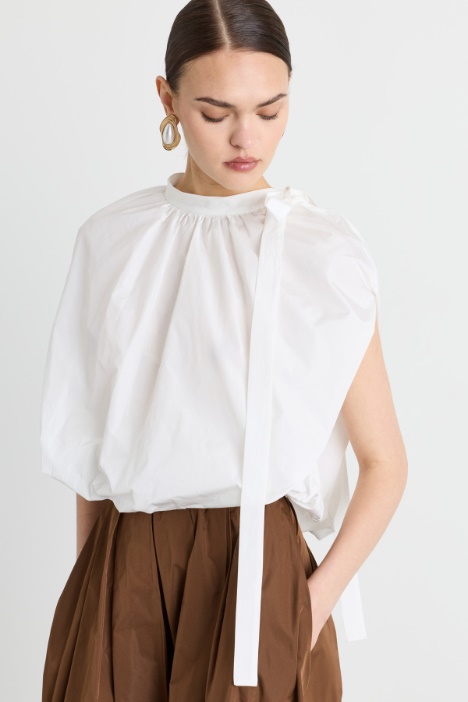Blusa cocoon in taffetà - Intrend