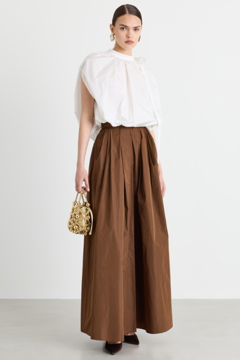 Blusa cocoon in taffetà - Intrend