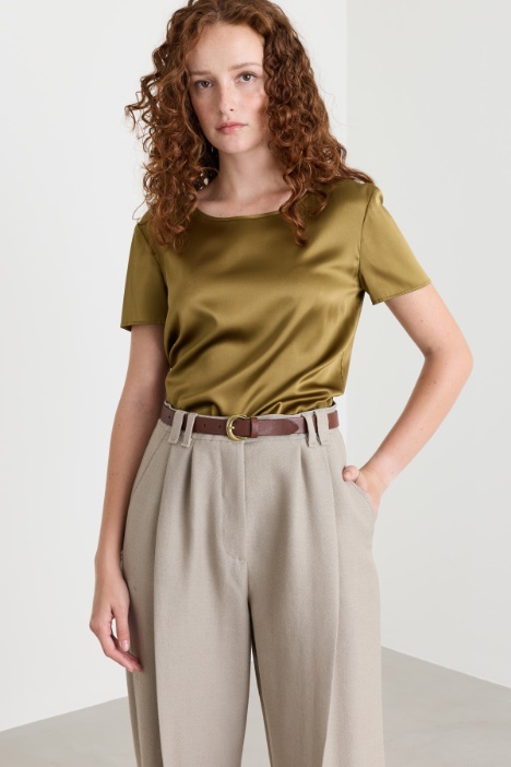 Top in raso di seta stretch - Intrend