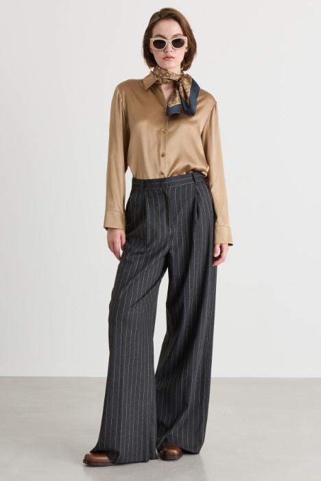 Camicia in raso stretch - Intrend