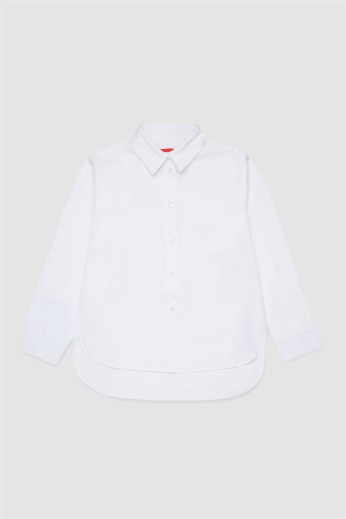 Camicia in popeline - BIANCO - Intrend