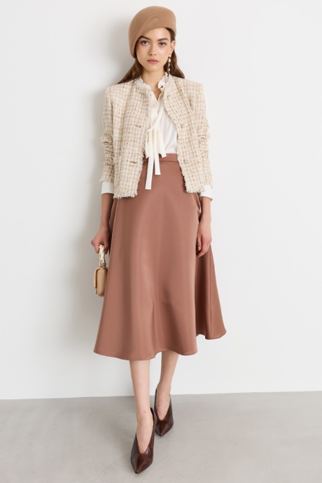 Blusa in raso con rouches - Intrend