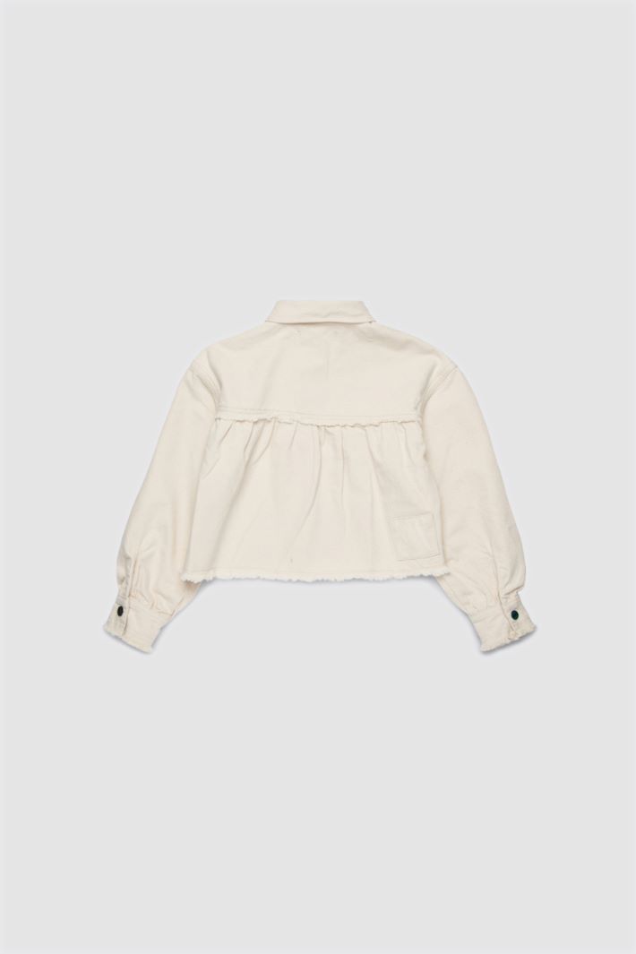 Camicia boxy in drill - BEIGE - Intrend - 2