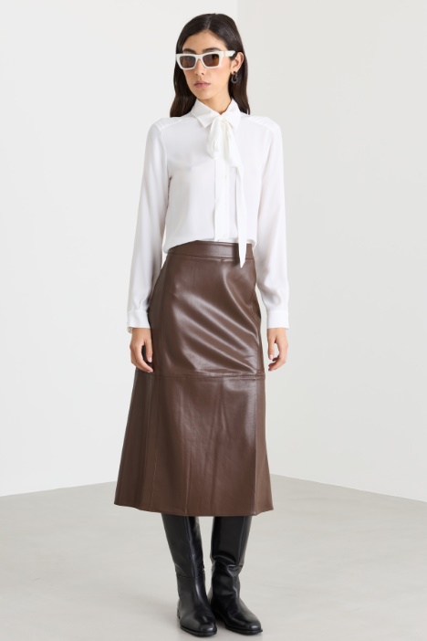 Blusa in crepe de chine - Intrend