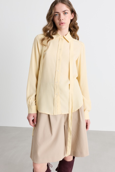 Blusa in crepe de chine - Intrend