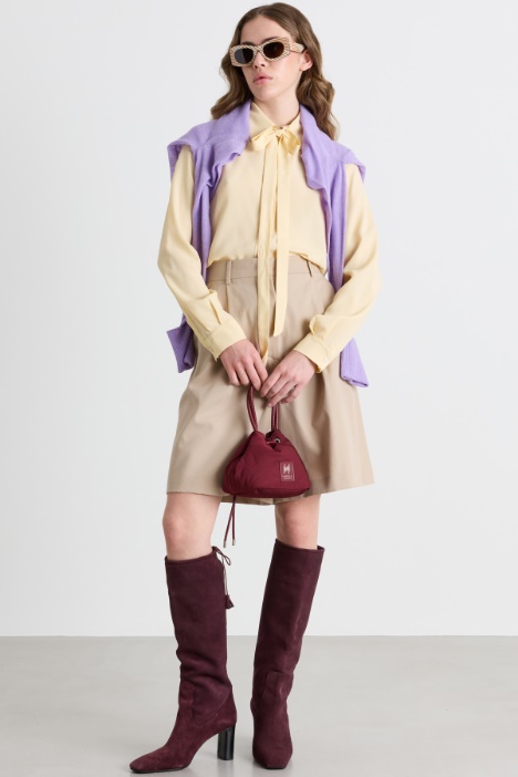 Blusa in crepe de chine - Intrend