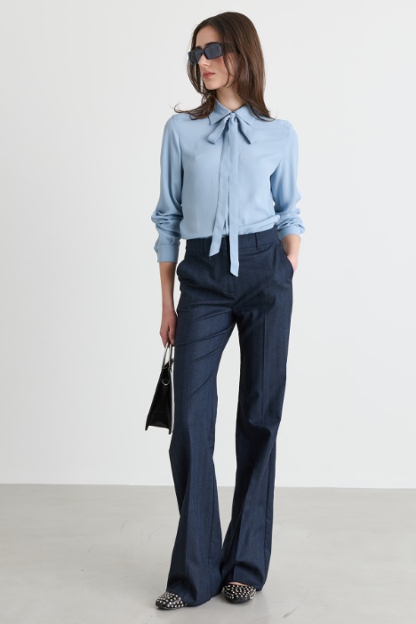 Bluse aus Crêpe de Chine - Intrend