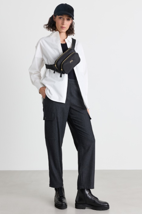 Camicia ampia in popeline - Intrend