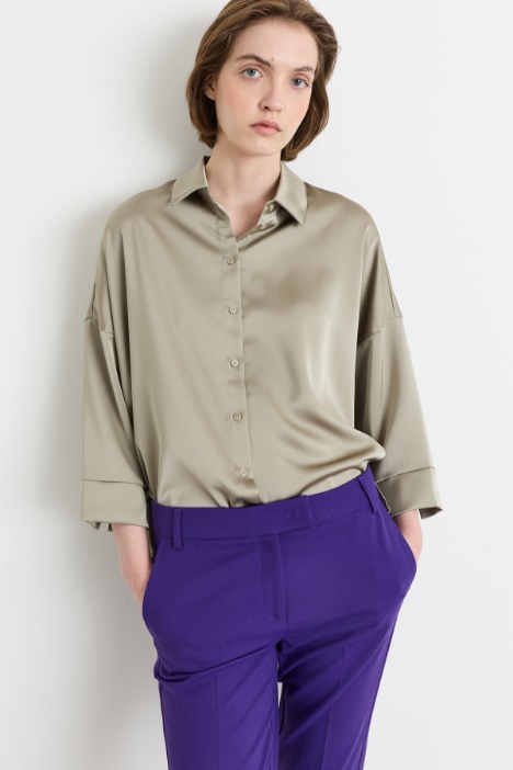 Blusa in raso fluido - Intrend