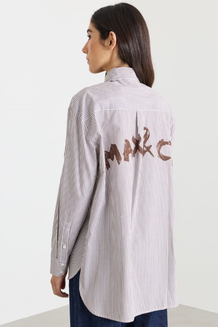 Camicia con stemma - BIANCO BORDEAUX - Intrend - 4