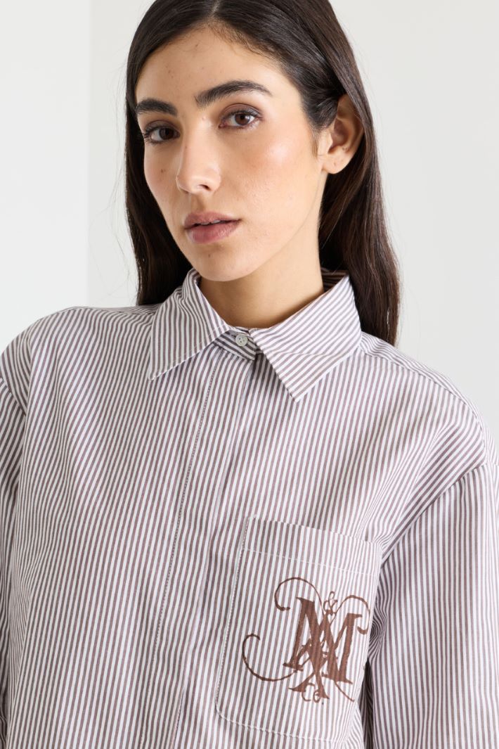 Camicia con stemma - BIANCO BORDEAUX - Intrend - 3