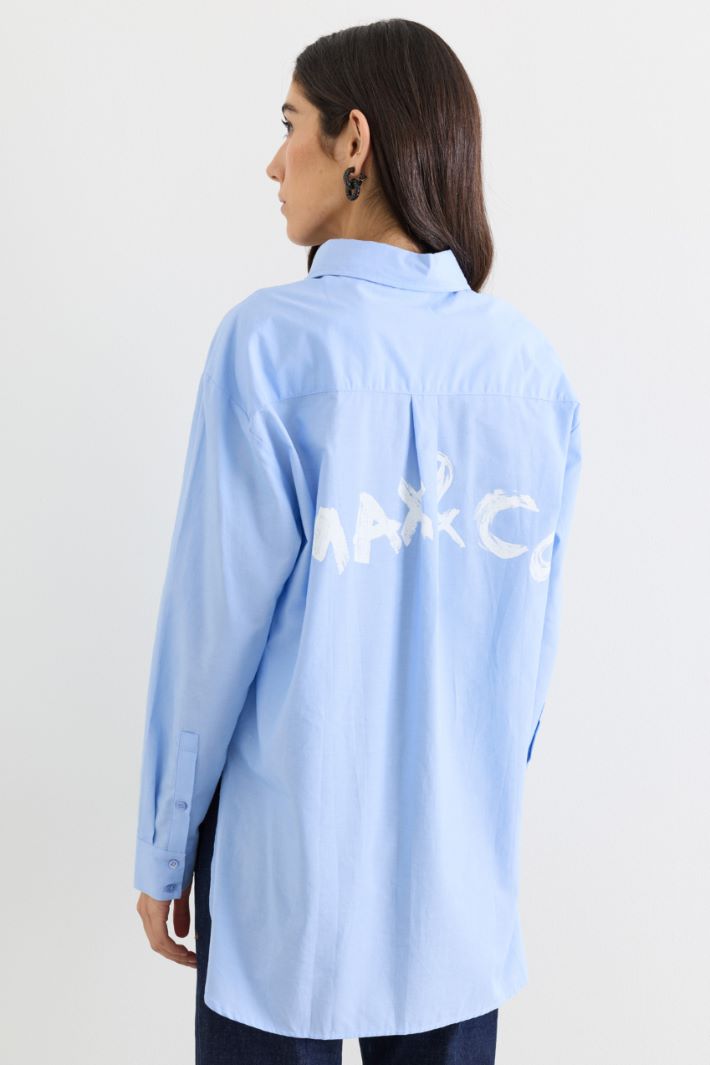Camicia con stemma - AZZURRO - Intrend - 4