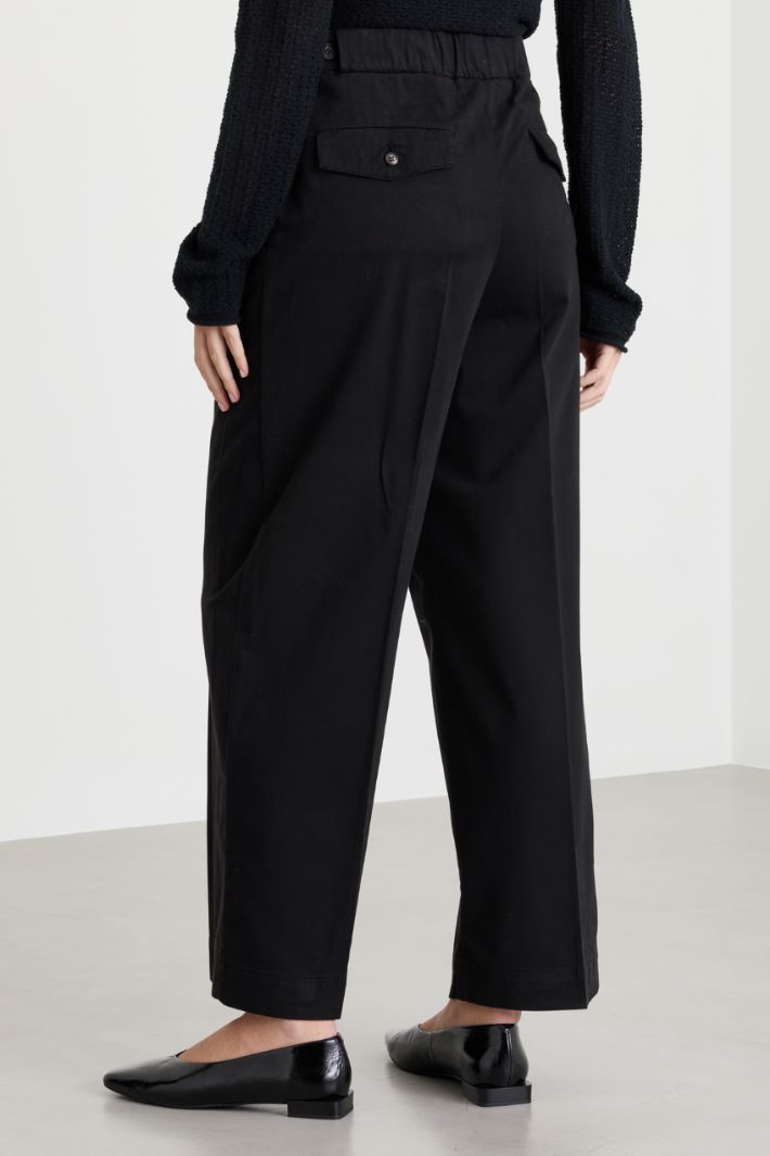 Pantalone in raso - NERO - Intrend - 4