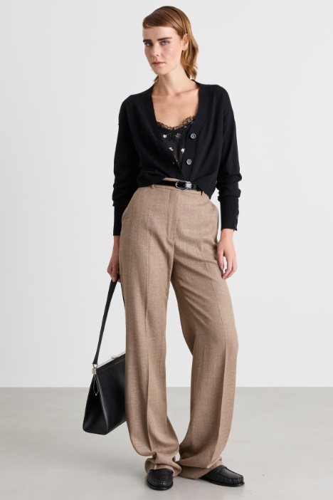 Straight-leg trousers with pressed crease - Intrend