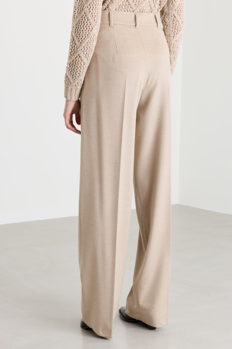 Pantalone in drap di pura lana