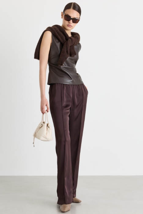 Fluid satin trousers - Intrend