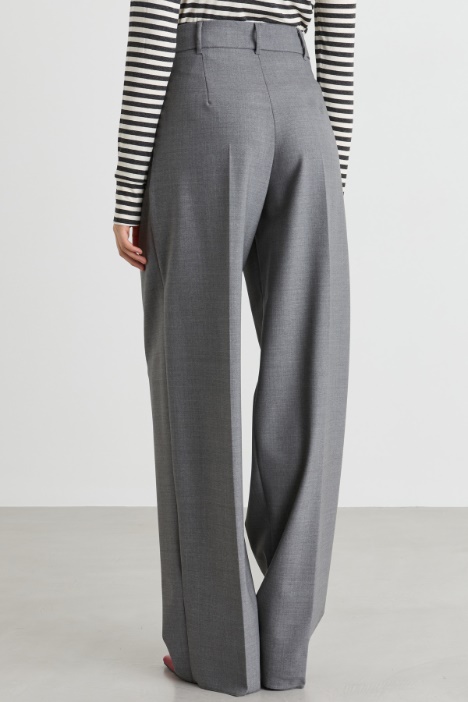 Pantalone in saglia di lana