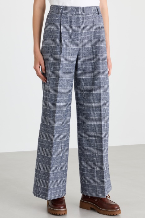 Pantalone ampio in flanella