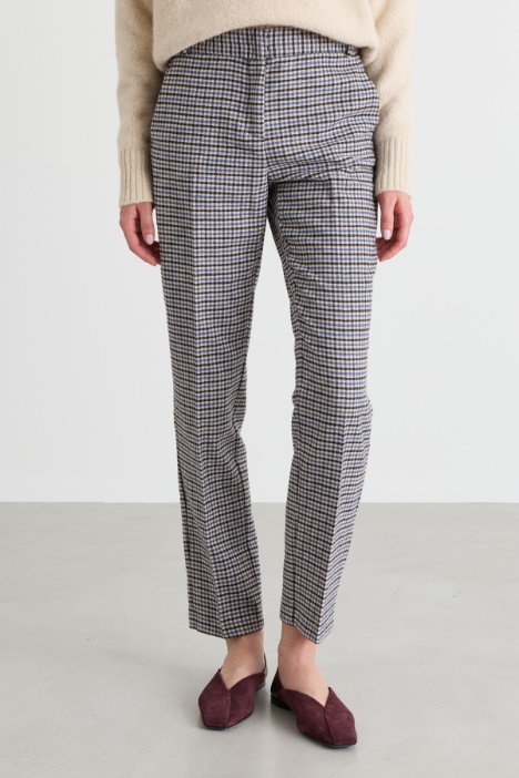 Pantalone in flanella di lana