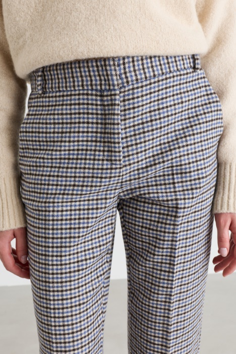 Pantalone in flanella di lana