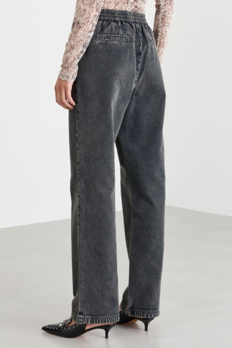 Pantalone in broken twill