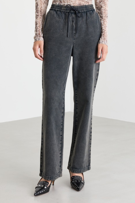 Pantalone in broken twill