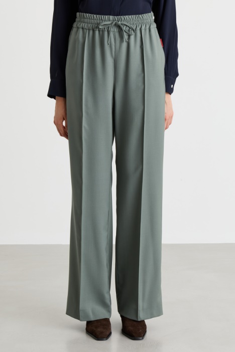 Pantalone jogger in misto lana