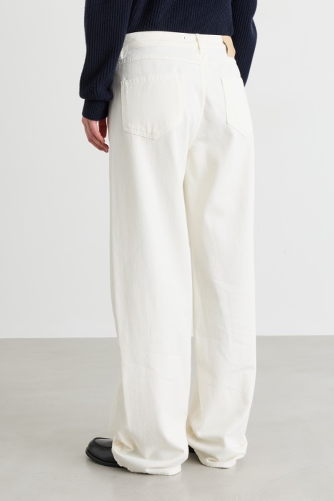 Pantalone in bull di cotone