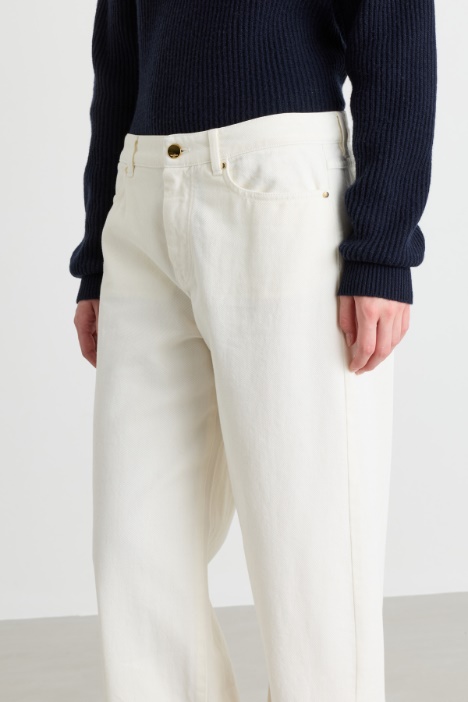 Pantalone in bull di cotone