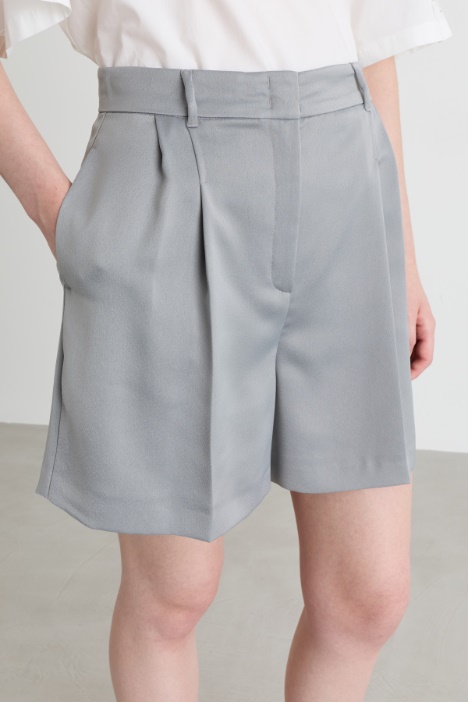 Shorts in raso opaco