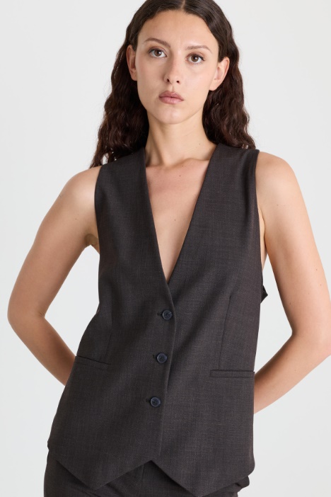 Gilet in grisaglia