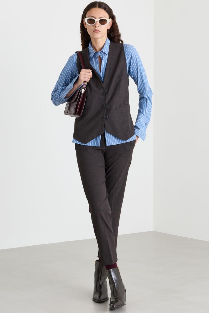 Grisaille waistcoat - BLACK - Intrend