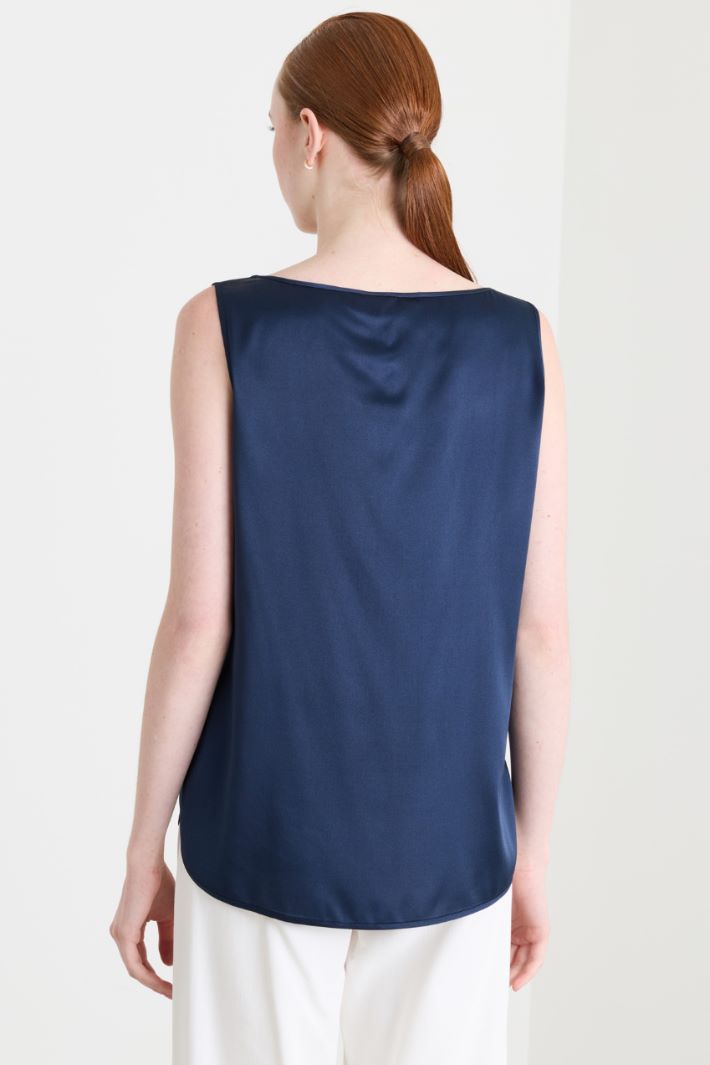 Top in raso - BLU - Intrend - 4