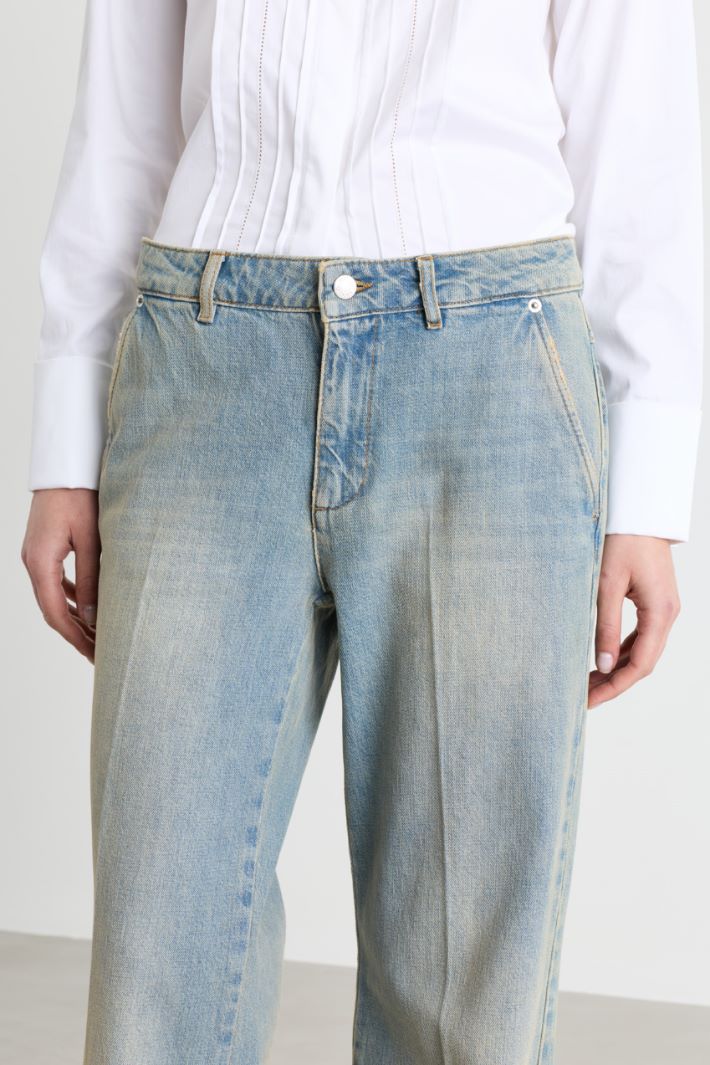 Weit geschnittene Jeans - HIMMELBLAU - Intrend - 3