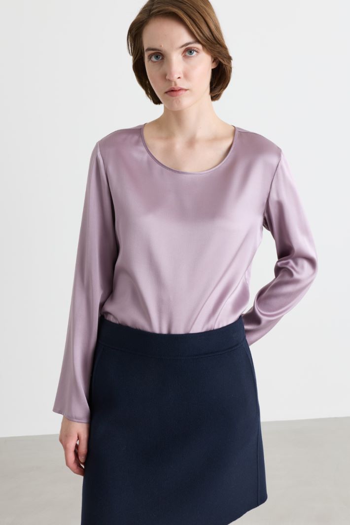 Blusa in raso - LILLA - Intrend - 2