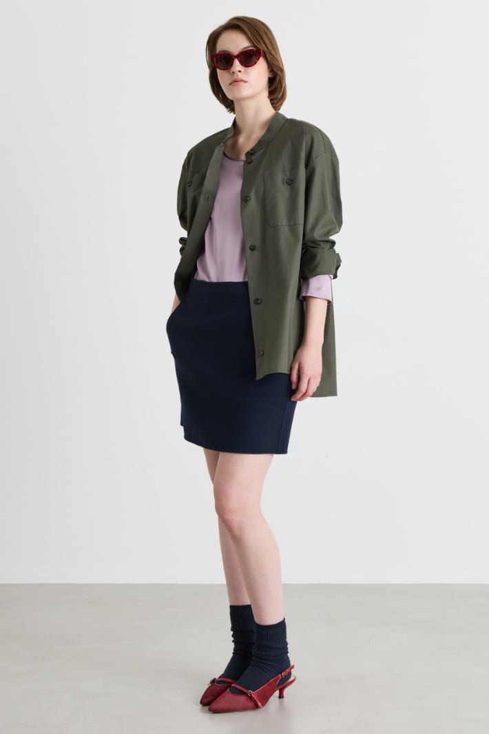 Blusa in raso - LILLA - Intrend