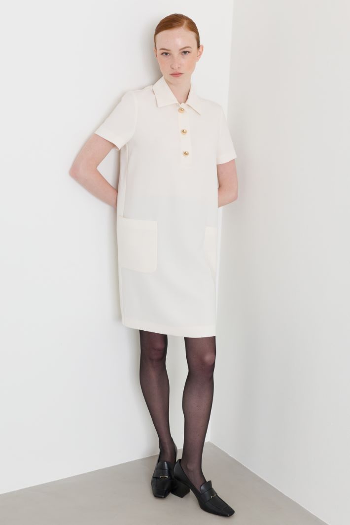 Cady polo dress - WHITE - Intrend - 2