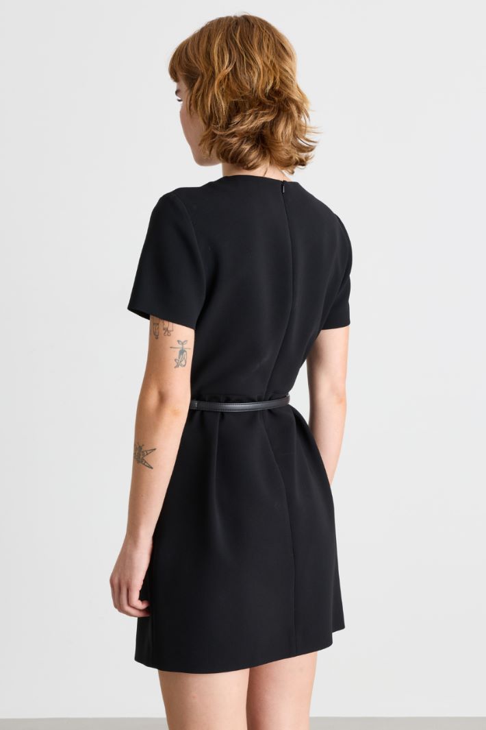 Cady tulip-skirt dress - BLACK - Intrend - 4
