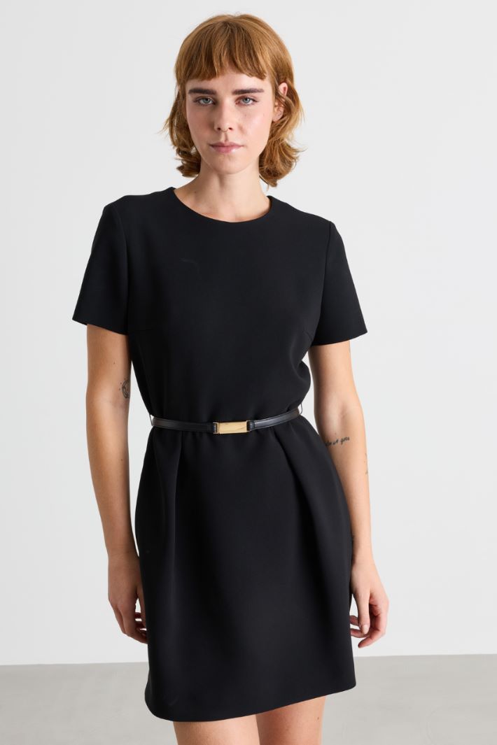 Cady tulip-skirt dress - BLACK - Intrend - 2